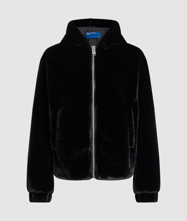 KARL LAGERFELD JEANS pelliccia donna nero da uomo