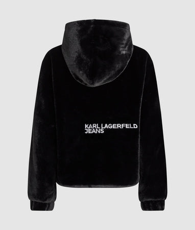 KARL LAGERFELD JEANS pelliccia donna nero da uomo