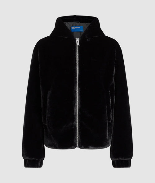 KARL LAGERFELD JEANS pelliccia donna nero da uomo