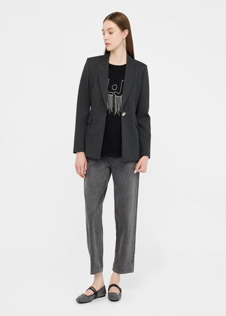 LIU JO blazer donna lavagna scuro da uomo