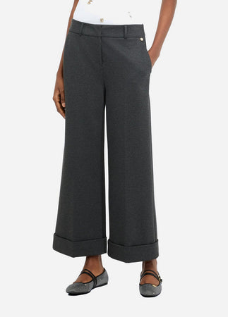 LIU JO pantaloni donna lavagna scuro da donna