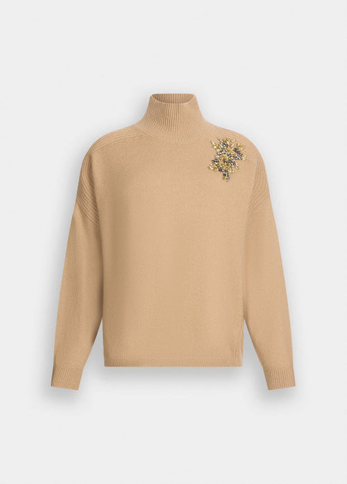 LIU JO maglia donna beige da donna