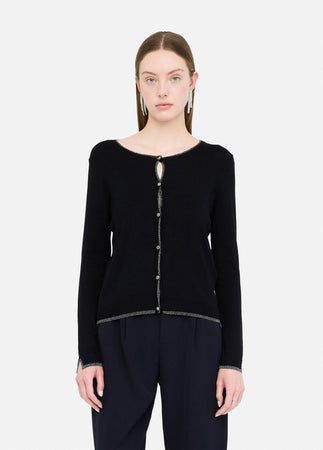 LIU JO cardigan donna nero da donna