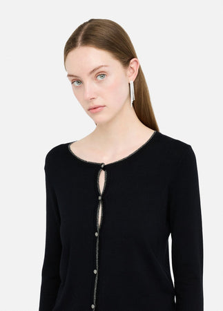 LIU JO cardigan donna nero da donna