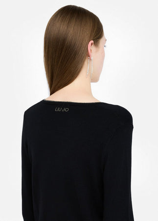 LIU JO cardigan donna nero da donna