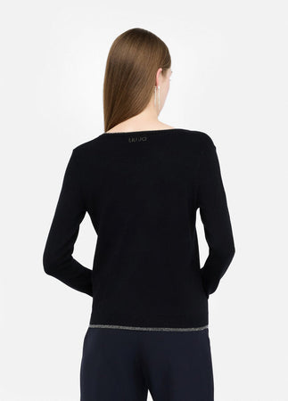 LIU JO cardigan donna nero da donna