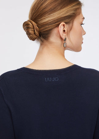 LIU JO maglia donna blu da donna