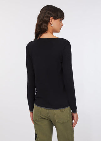 LIU JO maglia donna nero da donna
