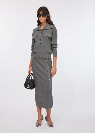 LIU JO gonna donna grigio da donna