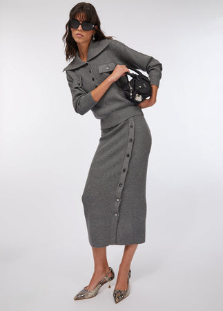 LIU JO gonna donna grigio da donna