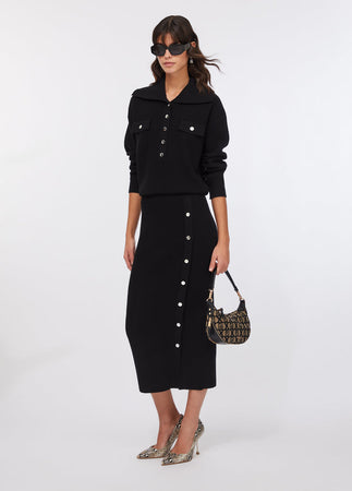 LIU JO gonna donna nero da donna