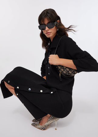 LIU JO gonna donna nero da donna