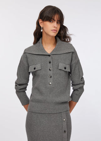 LIU JO maglia donna grigio da donna