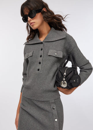 LIU JO maglia donna grigio da donna