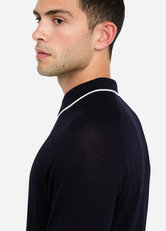 LIU JO polo uomo blu scuro da uomo