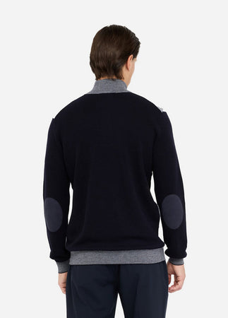 LIU JO maglia uomo blu e grigio da uomo