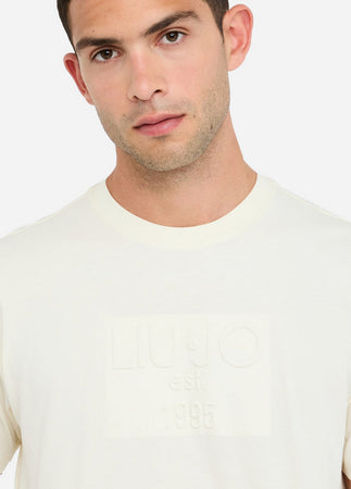 LIU JO t-shirt uomo bianco da uomo