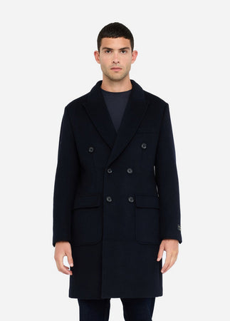 LIU JO cappotto uomo blu scuro da uomo