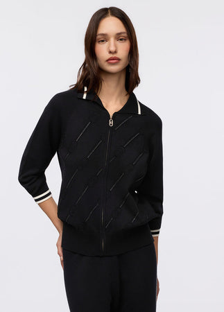 LIU JO cardigan donna nero da donna