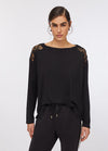 LIU JO t-shirt donna nero da donna