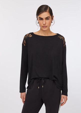 LIU JO t-shirt donna nero da donna