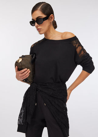 LIU JO t-shirt donna nero da donna