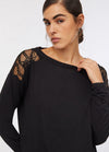 LIU JO t-shirt donna nero da donna