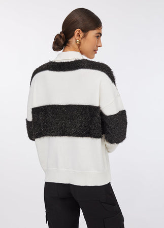 LIU JO polo donna bianco e nero da donna