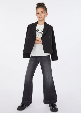 LIU JO KIDS blazer bambina nero da bambino