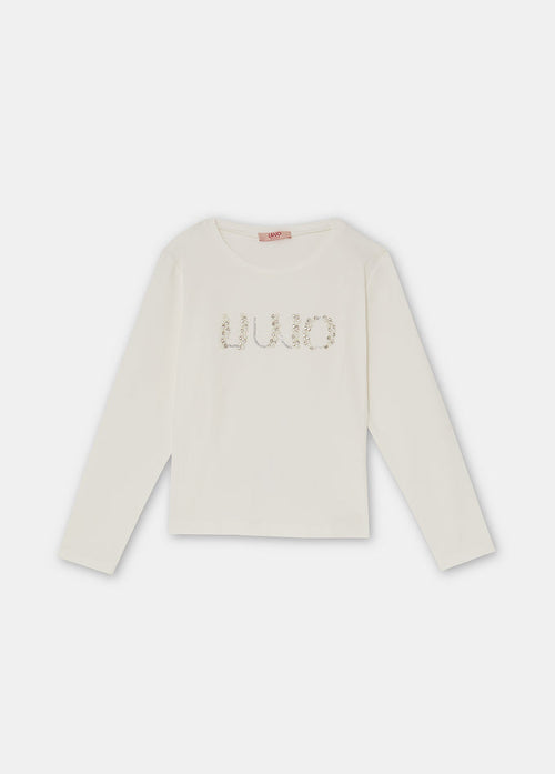 LIU JO KIDS t-shirt bambina bianco da bambino