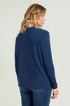 L.VIOLA cardigan donna blu da donna