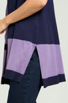 L.VIOLA gilet donna malva da donna