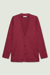 L.VIOLA cardigan donna rosso da donna