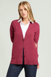 L.VIOLA cardigan donna rosso da donna