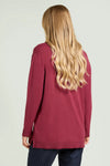 L.VIOLA cardigan donna rosso da donna