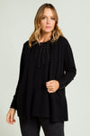 L.VIOLA cardigan donna nero da donna