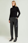 L.VIOLA pantaloni donna nero da donna