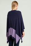 L.VIOLA mantella donna blu e malva da donna