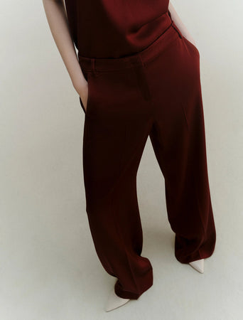 MARELLA pantaloni donna bordeaux da donna