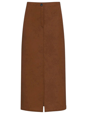 Gonna Dritto jersey suede poliestere