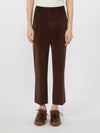 MAX MARA pantaloni donna vinaccia da donna