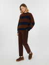 MAX MARA pantaloni donna vinaccia da donna
