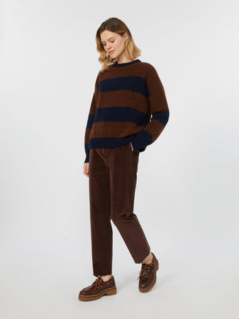 MAX MARA pantaloni donna vinaccia da donna
