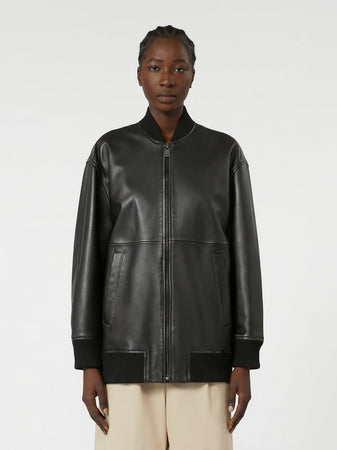 MAX MARA bomber donna nero da uomo