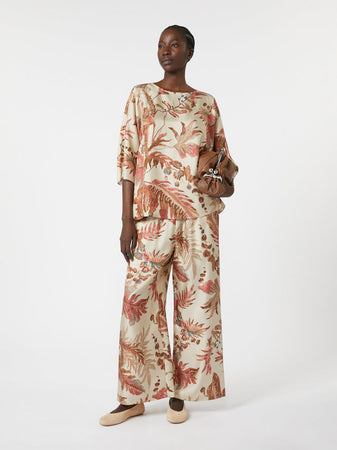 MAX MARA pantaloni donna beige da donna