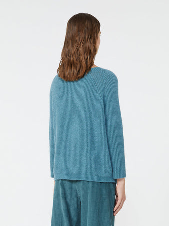 MAX MARA maglia donna petrolio da donna
