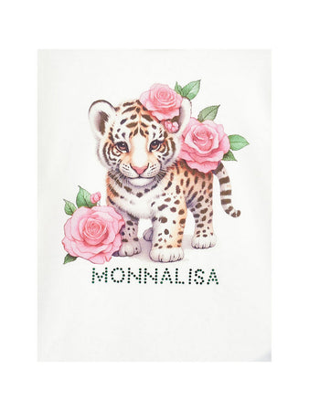 MONNALISA t-shirt bambina panna da bambino