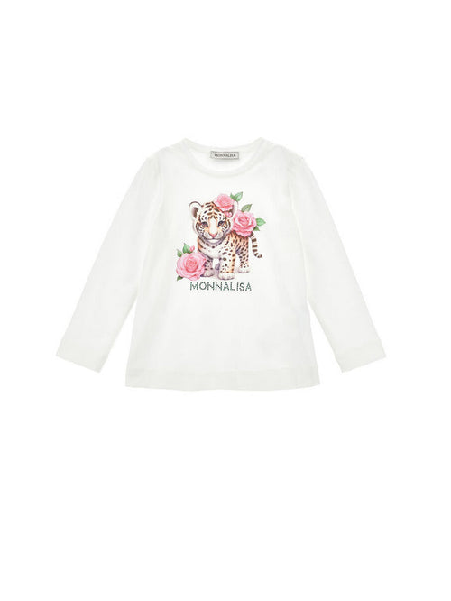 MONNALISA t-shirt bambina panna da bambino