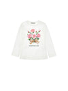 MONNALISA t-shirt bambina panna da bambino