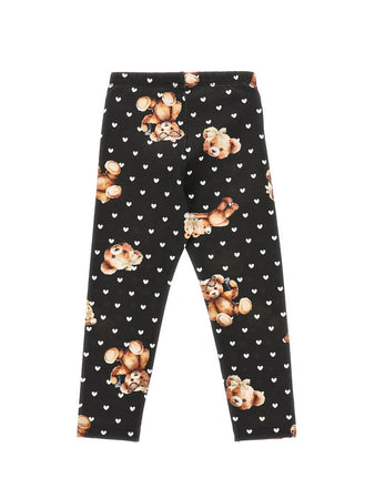 MONNALISA leggings bambina nero da bambino